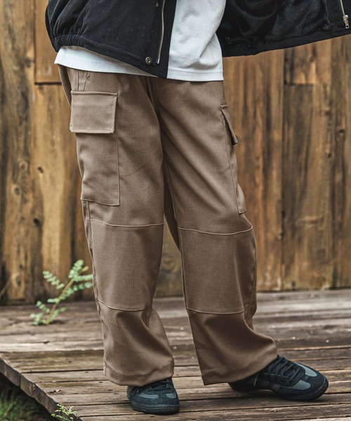 CAMBIO(カンビオ)の「mp14020- ワイドストレートフレンチミリタリーパンツ(BP-BEA0065)(その他パンツ・メンズ・ブラック/カーキ/ベージュ・S/M/L)」の5枚目の写真
