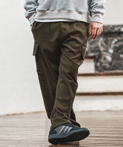CAMBIO(カンビオ)の「mp14020- ワイドストレートフレンチミリタリーパンツ(BP-BEA0065)(その他パンツ・メンズ・ブラック/カーキ/ベージュ・S/M/L)」の16枚目の写真