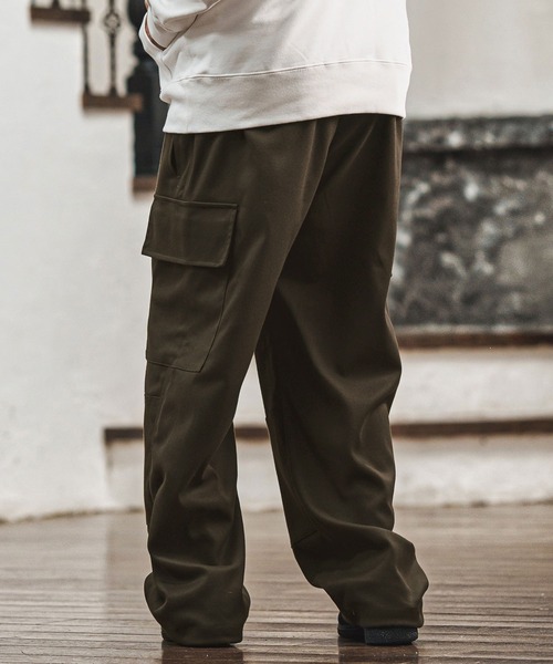 CAMBIO(カンビオ)の「mp14020- ワイドストレートフレンチミリタリーパンツ(BP-BEA0065)(その他パンツ・メンズ・ブラック/カーキ/ベージュ・S/M/L)」の18枚目の写真