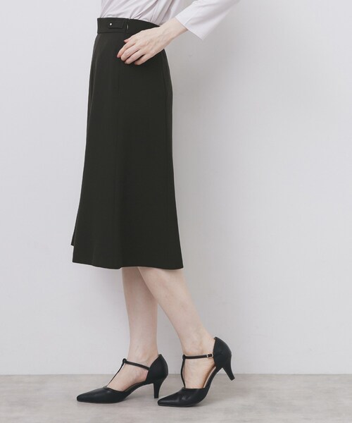 index(インデックス)の「ストレッチフレアスカート/セットアップ対応【洗濯機洗い可/イージーアイロン/防シワ】(スカート・レディース・ネイビー系5/ブラック/ブラウン系その他/ナチュラル・36/40/42/38)」の15枚目の写真