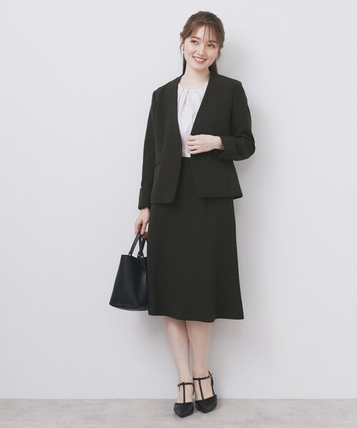 index(インデックス)の「ストレッチフレアスカート/セットアップ対応【洗濯機洗い可/イージーアイロン/防シワ】(スカート・レディース・ネイビー系5/ブラック/ブラウン系その他/ナチュラル・36/40/42/38)」の18枚目の写真