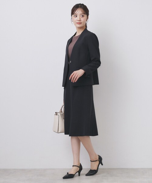 index(インデックス)の「ストレッチフレアスカート/セットアップ対応【洗濯機洗い可/イージーアイロン/防シワ】(スカート・レディース・ネイビー系5/ブラック/ブラウン系その他/ナチュラル・36/40/42/38)」の5枚目の写真