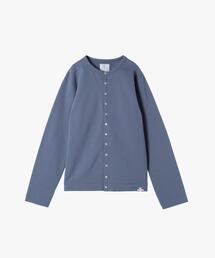 agnes b. | メンズ オーガニックコットン メルトン 長袖 カーディガンプレッション "Nacre"  [Made in France](カーディガン/ボレロ)