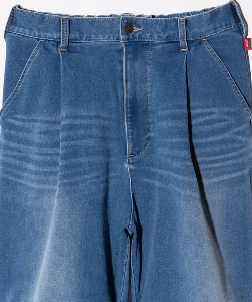 glamb（グラム）の「Deformed Knit Denim / ディフォームドニットデニム（デニムパンツ・メンズ・インディゴブルー/ブラック・S/M/L）」の17枚目の写真