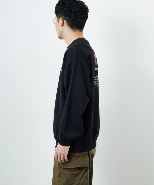 NANGA/ナンガ] 別注 ヒストリーロゴ バックプリントスウェット