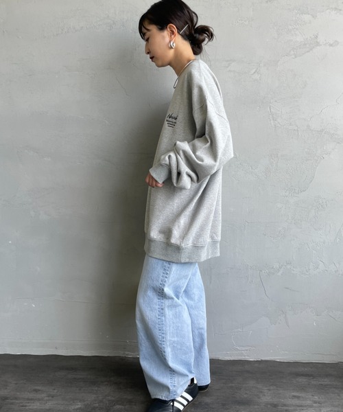 NANGA/ナンガ] 別注 ヒストリーロゴ バックプリントスウェット