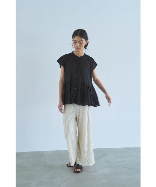 marjour（マージュール）の「COTTON BOIL BLOUSE（シャツ/ブラウス・レディース・ブラック・M）」の5枚目の写真