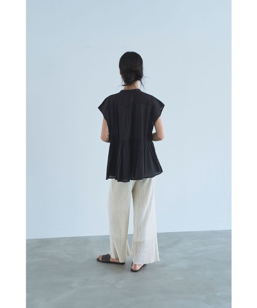 marjour（マージュール）の「COTTON BOIL BLOUSE（シャツ/ブラウス・レディース・ブラック・M）」の9枚目の写真