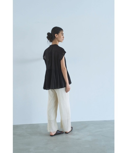 marjour（マージュール）の「COTTON BOIL BLOUSE（シャツ/ブラウス・レディース・ブラック・M）」の10枚目の写真