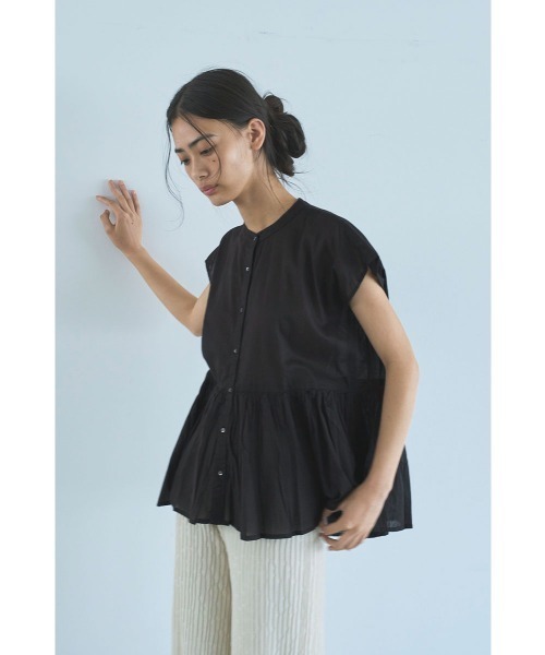 marjour（マージュール）の「COTTON BOIL BLOUSE（シャツ/ブラウス・レディース・ブラック・M）」の12枚目の写真