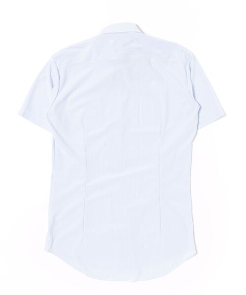 TOKYO SHIRTS(トウキョウシャツ)の「形態安定ノンアイロン ボタンダウン 半袖ストレッチビジネスワイシャツ(ビジネスシャツ・メンズ・ブルー・首回り37cm/首回り39cm/首回り41cm/首回り42cm/首回り43cm)」の7枚目の写真