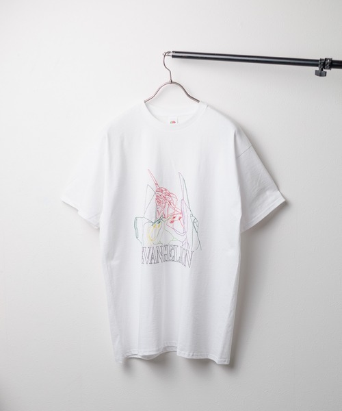 FRUIT OF THE LOOM(フルーツオブザルーム)の「【EVANGELION x FRUIT OF THE LOOM】6oz 刺繍 T(Tシャツ/カットソー・メンズ・ホワイト系その他/ホワイト/ブラック/ブラック系その他・X-LARGE)」の3枚目の写真