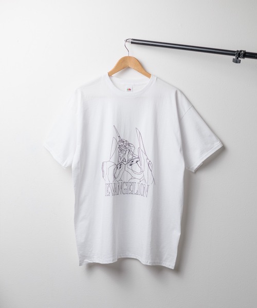 FRUIT OF THE LOOM(フルーツオブザルーム)の「【EVANGELION x FRUIT OF THE LOOM】6oz 刺繍 T(Tシャツ/カットソー・メンズ・ホワイト系その他/ホワイト/ブラック/ブラック系その他・X-LARGE)」の2枚目の写真