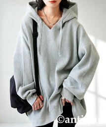 antiqua（アンティカ）の「ガゼット風ネックフーディー（パーカー・メンズ）」