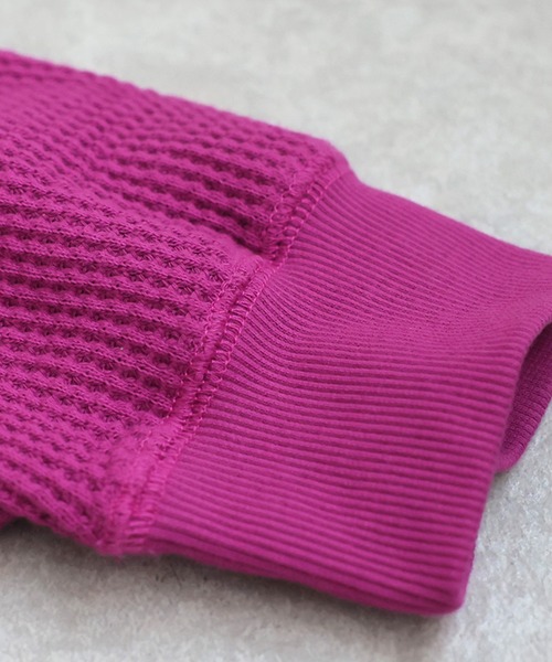 antiqua（アンティカ）の「ガゼット風ネックフーディー（パーカー・レディース・パープル系その他/テラコッタ/ブラック/ブルー/オートミール/杢グレー/スミクロ・ONESIZE）」の14枚目の写真