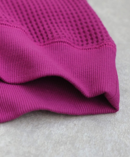 antiqua（アンティカ）の「ガゼット風ネックフーディー（パーカー・レディース・パープル系その他/テラコッタ/ブラック/ブルー/オートミール/杢グレー/スミクロ・ONESIZE）」の15枚目の写真