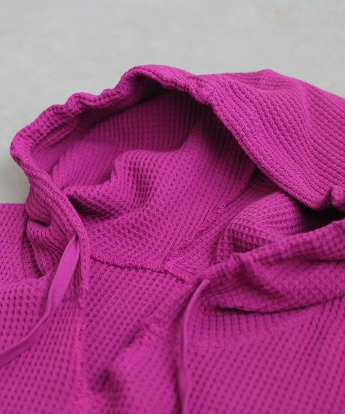 antiqua（アンティカ）の「ガゼット風ネックフーディー（パーカー・レディース・パープル系その他/テラコッタ/ブラック/ブルー/オートミール/杢グレー/スミクロ・ONESIZE）」の12枚目の写真