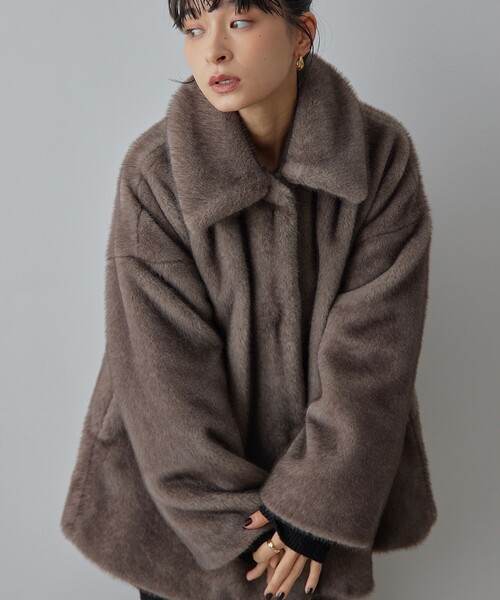 セール】＜EMMEL REFINES＞EM フェイクファー ミディアム コート