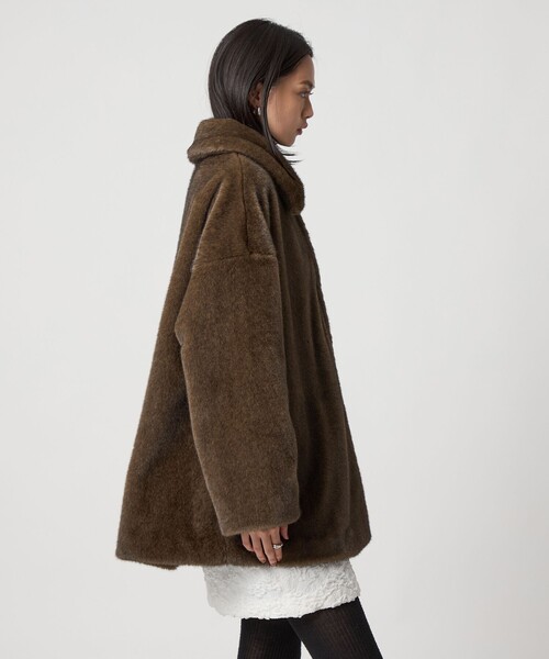 セール】＜EMMEL REFINES＞EM フェイクファー ミディアム コート