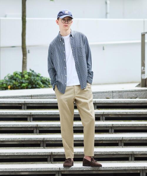 TAKEO KIKUCHI(タケオキクチ)の「【抗菌防臭/シーズンレス】シアサッカーギンガムチェック ストレッチシャツ(シャツ/ブラウス・メンズ・ブルー系その他3/ライトグレー系1/ネイビー系1/ワイン系1/ブラウン系その他2/モスグリーン系1/ブルー系1・01/02/03/04)」の15枚目の写真
