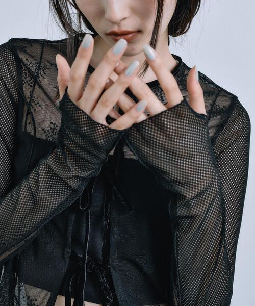 tulle lace ribbon blouse（シャツ/ブラウス）｜CODE A（コードエー