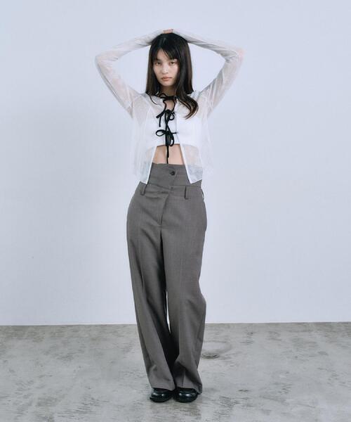 tulle lace ribbon blouse（シャツ/ブラウス）｜CODE A（コードエー