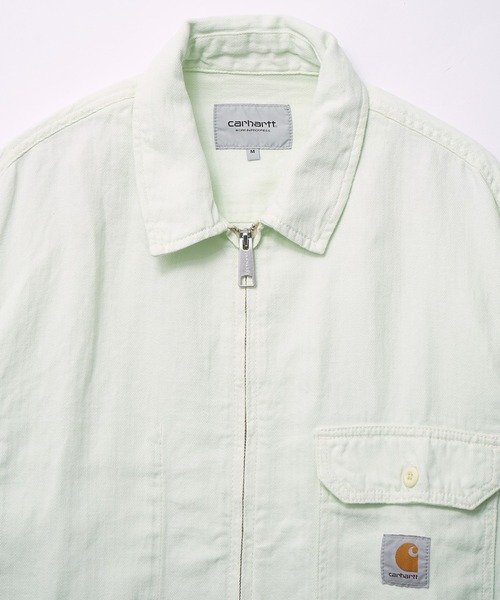 Carhartt WIP(カーハートダブリューアイピー)の「Carhartt WIP RAINER SHIRT JACKET I034826(ブルゾン・メンズ・オフホワイト/グリーン・S/M)」の4枚目の写真