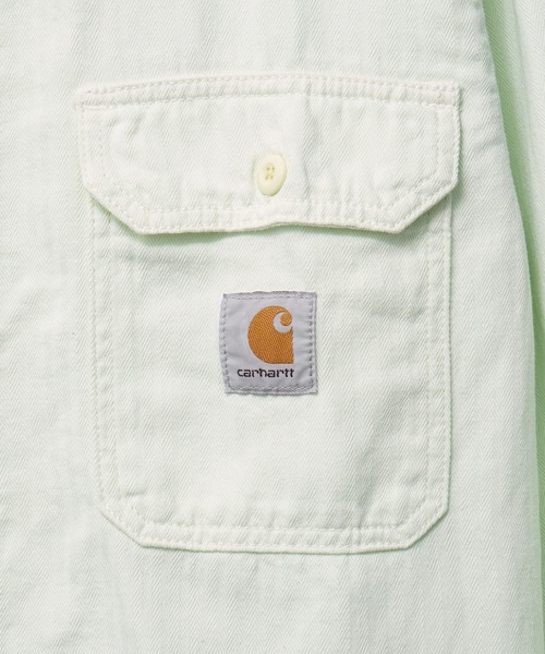 Carhartt WIP(カーハートダブリューアイピー)の「Carhartt WIP RAINER SHIRT JACKET I034826(ブルゾン・メンズ・オフホワイト/グリーン・S/M)」の5枚目の写真