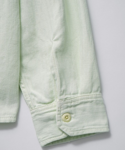 Carhartt WIP(カーハートダブリューアイピー)の「Carhartt WIP RAINER SHIRT JACKET I034826(ブルゾン・メンズ・オフホワイト/グリーン・S/M)」の9枚目の写真