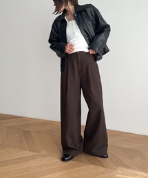 CANAL JEAN | El mar ヘビーコットンタックパンツ(その他パンツ)