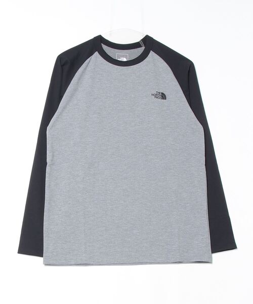 THE NORTH FACE(ザノースフェイス)の「ザ ノース フェイス THE NORTH FACE L/S ES Baseball Tee_ロングスリーブイーエスベースボールティー(Tシャツ/カットソー・メンズ・グレー系その他/ホワイト×ブラック/グレー・LL/M/L/S)」の3枚目の写真