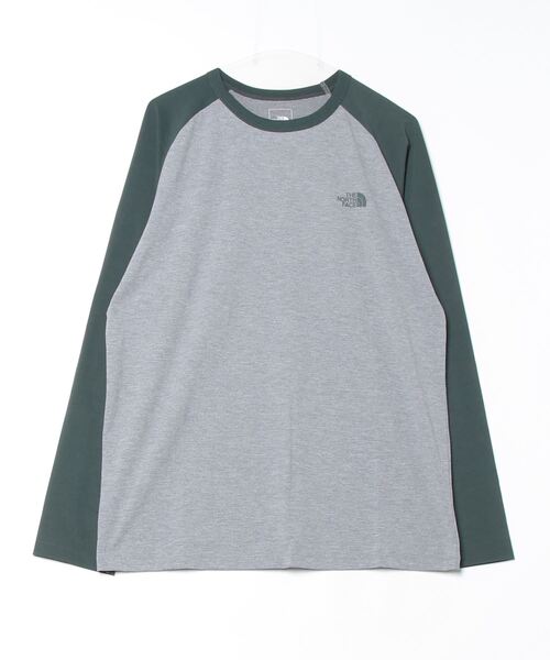 THE NORTH FACE(ザノースフェイス)の「ザ ノース フェイス THE NORTH FACE L/S ES Baseball Tee_ロングスリーブイーエスベースボールティー(Tシャツ/カットソー・メンズ・グレー系その他/ホワイト×ブラック/グレー・LL/M/L/S)」の2枚目の写真