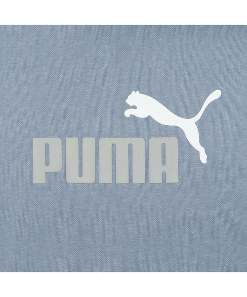 PUMA（プーマ）の「PUMA プーマ ボーイズ ESS 2 カラー NO.1 ロゴ フーディ 裏起毛 120-160cm（パーカー・キッズ・サックスブルー/カーキブラウン/ブラック×ゴールド・130/140/150/160/120）」の14枚目の写真
