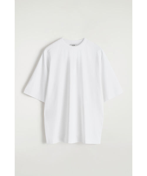 COS（コス）の「オーバーサイズ レイヤードエフェクト Tシャツ（Tシャツ/カットソー・メンズ・ホワイト/ホワイト×ブラック・XL/M/S/XS/L）」の14枚目の写真