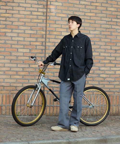 Dickies(ディッキーズ)の「Dickies/ディッキーズ Vintage Wash 85283 DOUBLE KNEE Work ワークパンツ(チノパンツ・メンズ・ブラック/チャコール/ネイビー/ベージュ・34/28/30/32)」の16枚目の写真