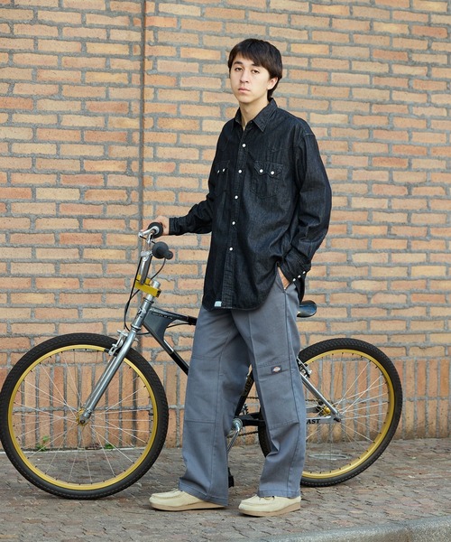 Dickies(ディッキーズ)の「Dickies/ディッキーズ Vintage Wash 85283 DOUBLE KNEE Work ワークパンツ(チノパンツ・メンズ・ブラック/チャコール/ネイビー/ベージュ・34/28/30/32)」の18枚目の写真