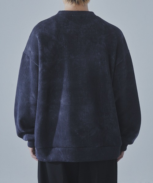 SLICK（スリック）の「【SLICK/スリック】Uneven Dyeing Quarter Gauge Pullover/アンイーブンダイクォーターゲージプルオーバー（ニット/セーター・メンズ・グレー/ブラウン・2/1/3）」の4枚目の写真