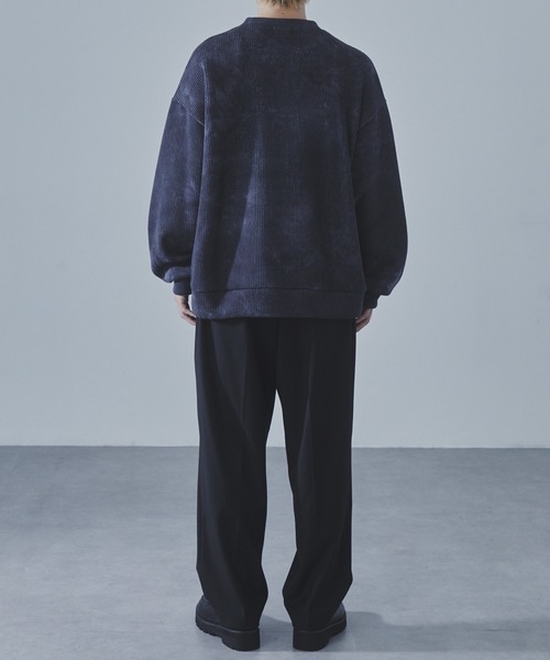 SLICK（スリック）の「【SLICK/スリック】Uneven Dyeing Quarter Gauge Pullover/アンイーブンダイクォーターゲージプルオーバー（ニット/セーター・メンズ・グレー/ブラウン・2/1/3）」の6枚目の写真