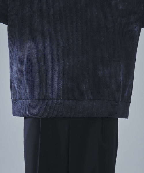 SLICK（スリック）の「【SLICK/スリック】Uneven Dyeing Quarter Gauge Pullover/アンイーブンダイクォーターゲージプルオーバー（ニット/セーター・メンズ・グレー/ブラウン・2/1/3）」の9枚目の写真