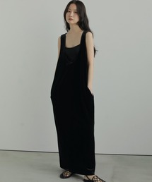 anuke(Ak[N)Velour Uneck Onepiece(s[X)