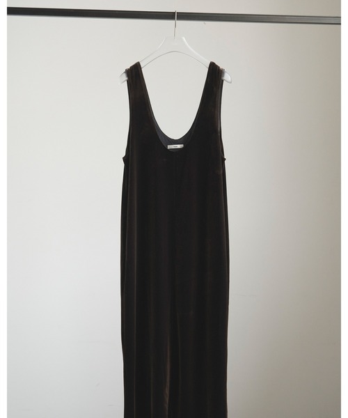 anuke（アンヌーク）の「Velour Uneck Onepiece（ワンピース・レディース・ブラック/ブラウン・36inch/38inch）」の16枚目の写真
