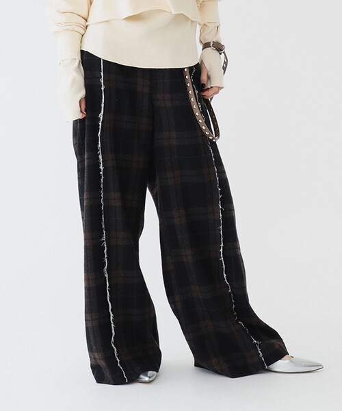 セール】maturely / リサイクルウール カットオフ スラックス