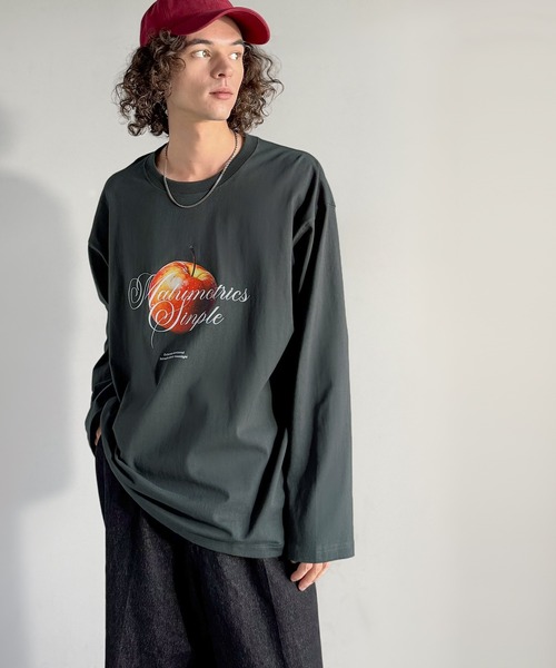 Java(ジャバ)の「《JaVaジャバコラボ》綿100% フレッシュに、スタイリッシュに。アップルメッセージTシャツ(長袖)(Tシャツ/カットソー・メンズ・ホワイト/チャコール・SMALL/MEDIUM/LARGE)」の15枚目の写真
