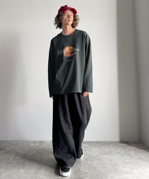 Java(ジャバ)の「《JaVaジャバコラボ》綿100% フレッシュに、スタイリッシュに。アップルメッセージTシャツ(長袖)(Tシャツ/カットソー・メンズ・ホワイト/チャコール・SMALL/MEDIUM/LARGE)」の17枚目の写真