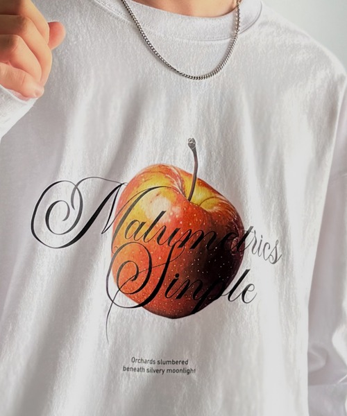 Java(ジャバ)の「《JaVaジャバコラボ》綿100% フレッシュに、スタイリッシュに。アップルメッセージTシャツ(長袖)(Tシャツ/カットソー・メンズ・ホワイト/チャコール・SMALL/MEDIUM/LARGE)」の18枚目の写真