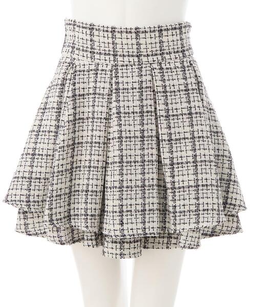 INGNI（イング）の「バックレースアップツイードタックフレアスカート（スカート・レディース・ホワイト系その他7/ブラック系その他7/その他11・FREE）」の15枚目の写真