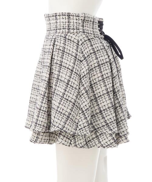 INGNI（イング）の「バックレースアップツイードタックフレアスカート（スカート・レディース・ホワイト系その他7/ブラック系その他7/その他11・FREE）」の16枚目の写真