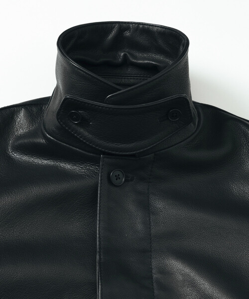 FREAK'S STORE/フリークスストア Calf Leather ミニマル カーコート