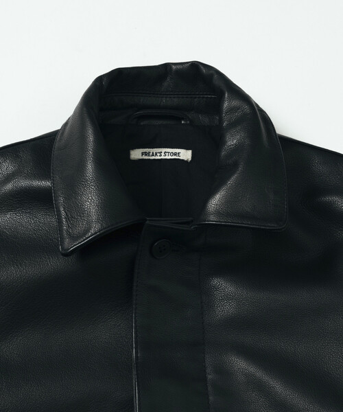 FREAK'S STORE/フリークスストア Calf Leather ミニマル カーコート