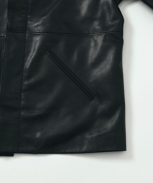 FREAK'S STORE/フリークスストア Calf Leather ミニマル カーコート
